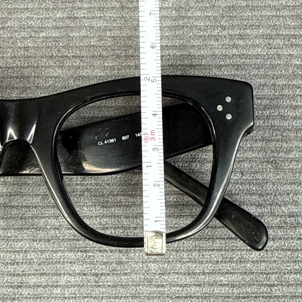 Celine CL 41361 807 Black Cat Eye Eyeglasses Frames Made in Italy - Picture 8 of 13